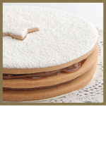 Alfajor Real azúcar glass